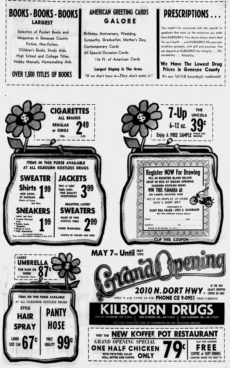 Flint Mall Shopping Center (cancelled) - May 06 1968 Article (newer photo)
